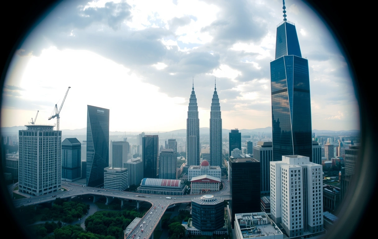 Atmospheric view of Kuala Lumpur