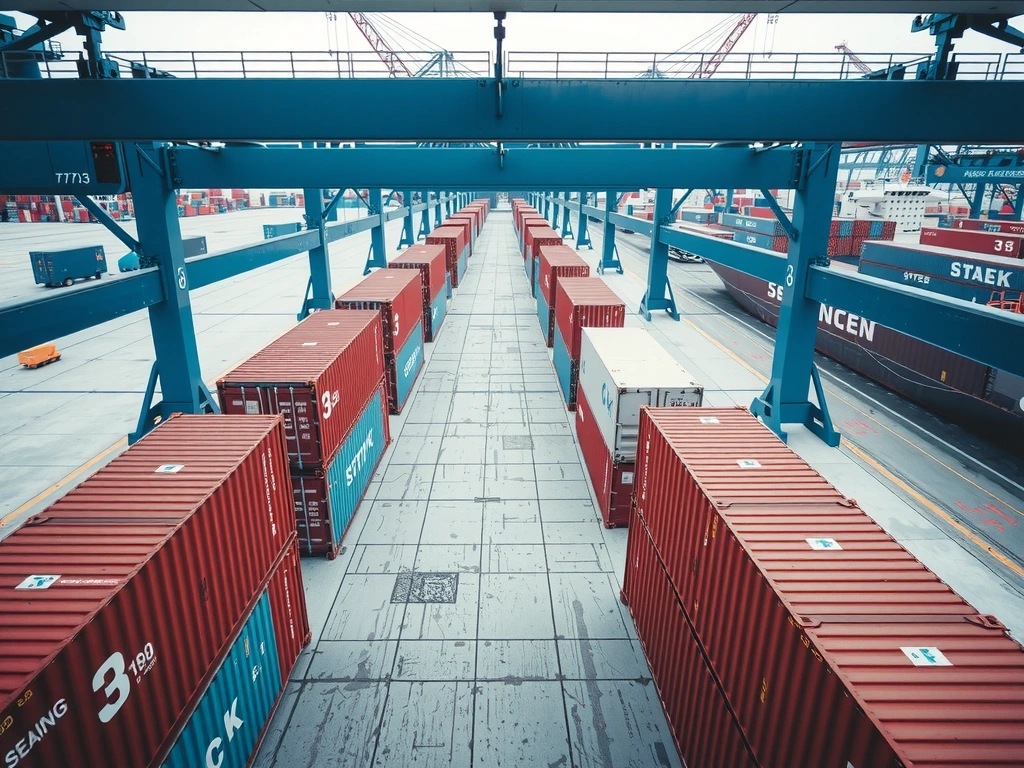 Logistics and data visualization metaphor