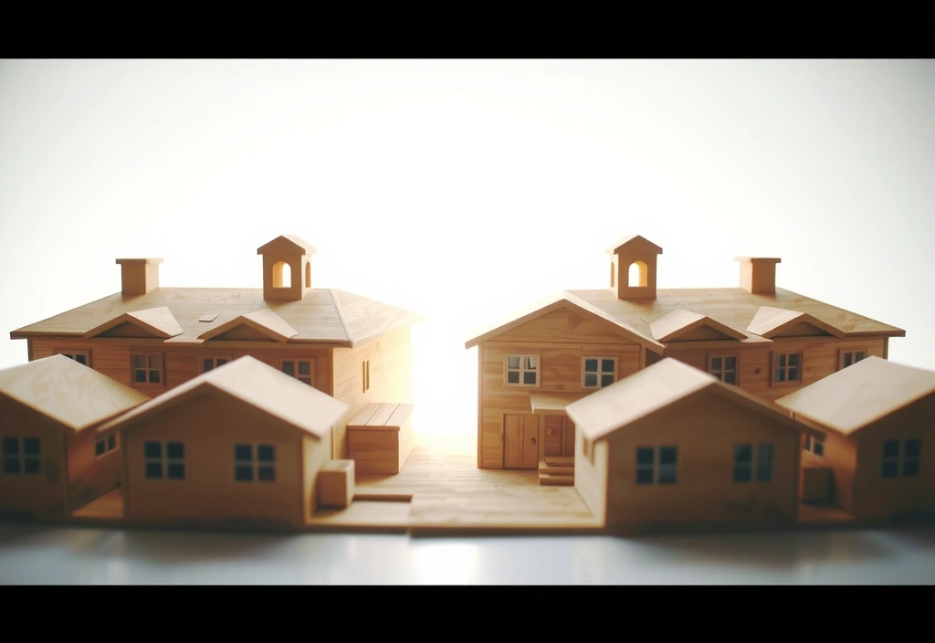 Urban planning architectural model